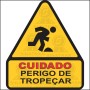  Cuidado - Perigo de tropeçar 